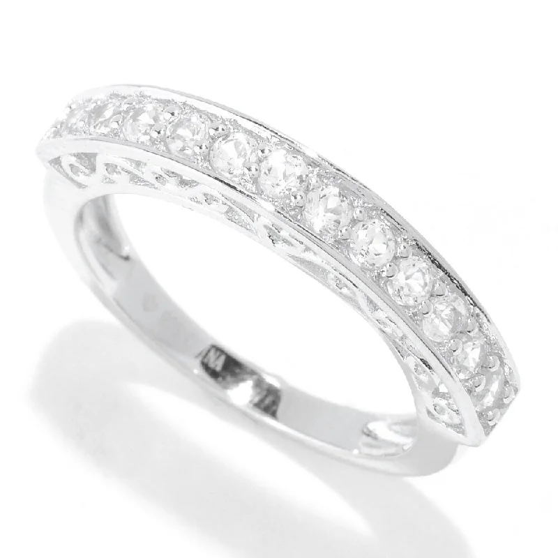 Opal Gemstone Rings in Rose Gold with a Milgrain Edge for a Feminine and Romantic StyleRhodium Over Sterling Silver 0.49Ctw White Topaz Ring Opal Gemstone Rings in Rose Gold with a Milgrain Edge for a Feminine and Romantic StyleRhodium Over Sterling Silver 0.49Ctw White Topaz Ring