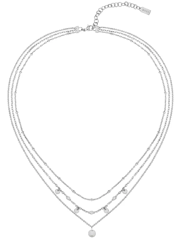 kids chain necklaces safetyBoss Iris Stainless Steel Ladies Layered Chain Necklace kids chain necklaces safetyBoss Iris Stainless Steel Ladies Layered Chain Necklace