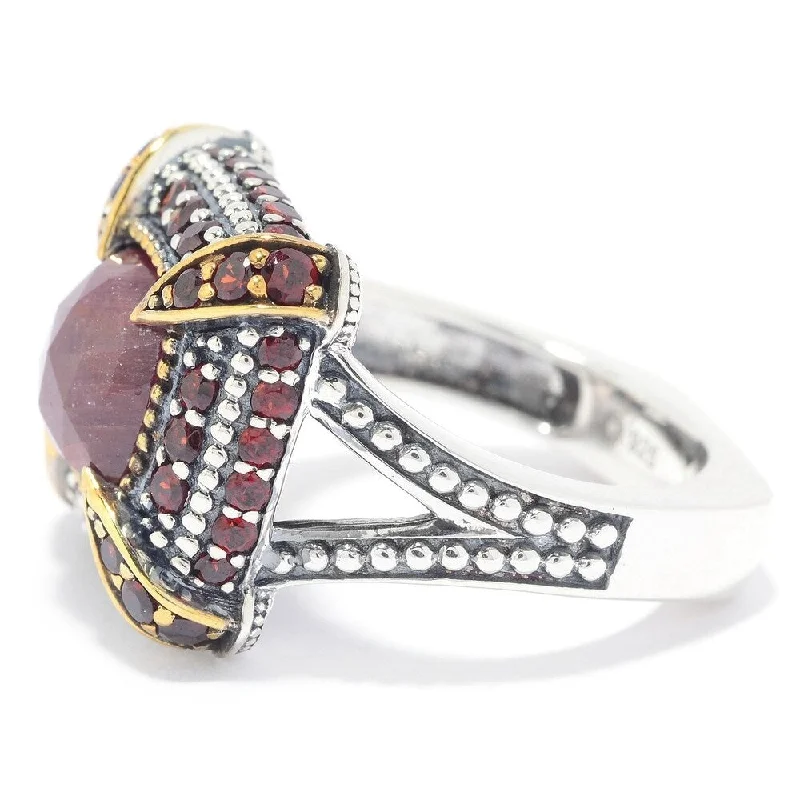 Malachite Gemstone Rings in 14K Gold with a Carved Stone for a Unique and Artistic AppealSterling Silver Rose Cut Madurai Ruby & Garnet Ring Malachite Gemstone Rings in 14K Gold with a Carved Stone for a Unique and Artistic AppealSterling Silver Rose Cut Madurai Ruby & Garnet Ring