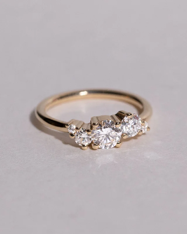 Men's Emerald Engagement Rings with 14K Yellow Gold and Vintage - Style FiligreeLab Grown 0.5ct Diamond Cluster Ring Men's Emerald Engagement Rings with 14K Yellow Gold and Vintage - Style FiligreeLab Grown 0.5ct Diamond Cluster Ring