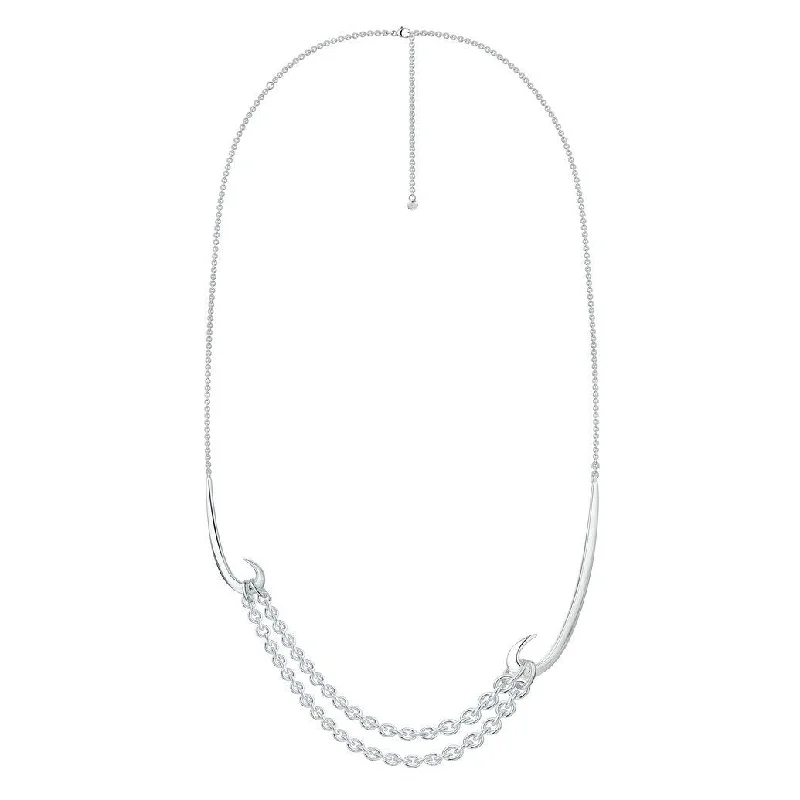 open link chain necklaces styleShaun Leane Hook Sterling Silver Multi Chain Necklace D open link chain necklaces styleShaun Leane Hook Sterling Silver Multi Chain Necklace D
