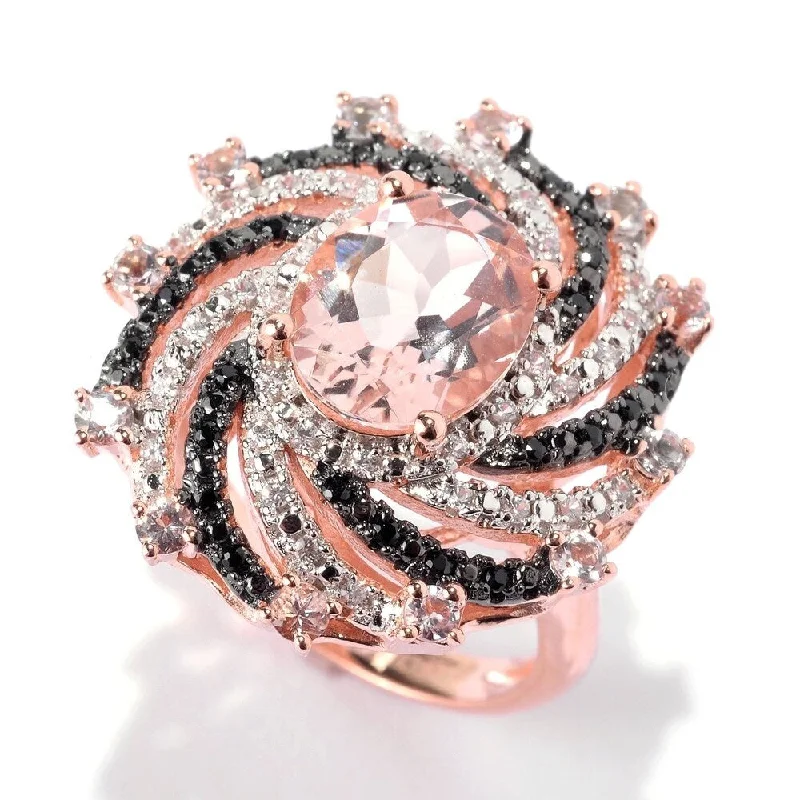 Alexandrite Gemstone Rings in Platinum with a Hidden Halo for a Rare and Luxurious Piece18K Rose Vermeil 2.9Ctw Morganite, Black Spinel & White Zircon Swirl Ring Alexandrite Gemstone Rings in Platinum with a Hidden Halo for a Rare and Luxurious Piece18K Rose Vermeil 2.9Ctw Morganite, Black Spinel & White Zircon Swirl Ring