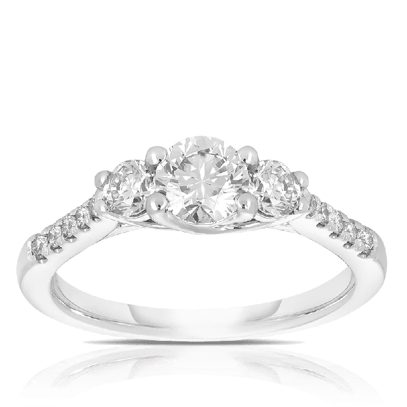 Men's Moonstone Engagement Rings in Silver - Plated Copper with a Celtic Knot Pattern1.00ct TW Diamond Three Stone Engagement Ring in 9ct White Gold Men's Moonstone Engagement Rings in Silver - Plated Copper with a Celtic Knot Pattern1.00ct TW Diamond Three Stone Engagement Ring in 9ct White Gold