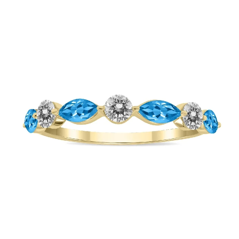 Tourmaline Gemstone Rings in 18K Two - Tone Gold with a Floral - Shaped Setting for a Feminine TouchMarquee Jewels 3/4 CTW Marquise Shape Blue Topaz and Diamond Wedding Band in 10K Yellow Gold Tourmaline Gemstone Rings in 18K Two - Tone Gold with a Floral - Shaped Setting for a Feminine TouchMarquee Jewels 3/4 CTW Marquise Shape Blue Topaz and Diamond Wedding Band in 10K Yellow Gold