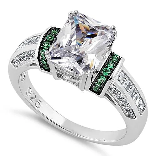 Men's Garnet Engagement Rings in 18K Gold Vermeil with Intricate Engraved DetailsSterling Silver Emerald-Cut Green CZ Ring Men's Garnet Engagement Rings in 18K Gold Vermeil with Intricate Engraved DetailsSterling Silver Emerald-Cut Green CZ Ring