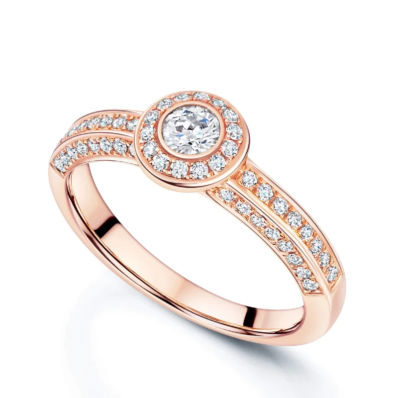 Men's Peridot Engagement Rings in 14K Gold - Filled Metal with a Micro - Pave Setting18ct Rose Gold Round Brilliant Cut Halo Diamond Ring With Diamond Set Shoulders Men's Peridot Engagement Rings in 14K Gold - Filled Metal with a Micro - Pave Setting18ct Rose Gold Round Brilliant Cut Halo Diamond Ring With Diamond Set Shoulders