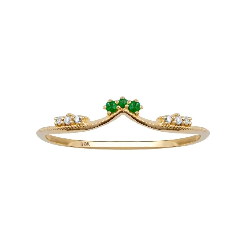 Lapis Lazuli Gemstone Rings in Sterling Silver with a Star - Shaped Setting for a Celestial - Inspired PieceViducci 10k Yellow Gold Curved Genuine Emerald and Diamond Band Guard Lapis Lazuli Gemstone Rings in Sterling Silver with a Star - Shaped Setting for a Celestial - Inspired PieceViducci 10k Yellow Gold Curved Genuine Emerald and Diamond Band Guard