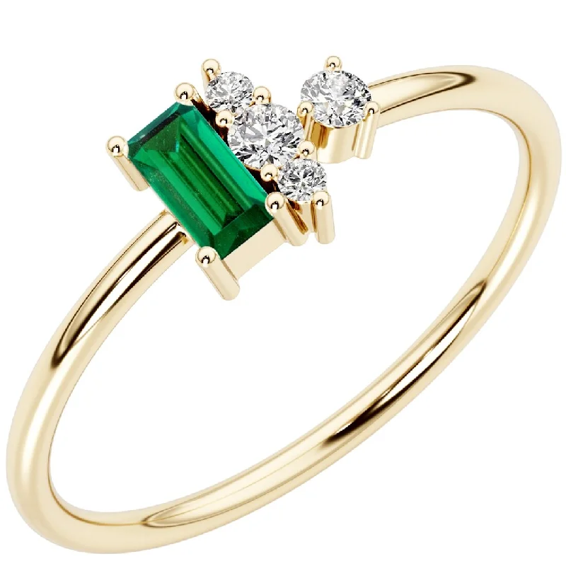 Citrine Gemstone Rings in Stainless Steel with a Stackable Design for a Trendy Everyday Wear14k Gold Plated Sterling Silver 1.07 ct Emerald and Lab Diamond Stackable Ring Citrine Gemstone Rings in Stainless Steel with a Stackable Design for a Trendy Everyday Wear14k Gold Plated Sterling Silver 1.07 ct Emerald and Lab Diamond Stackable Ring