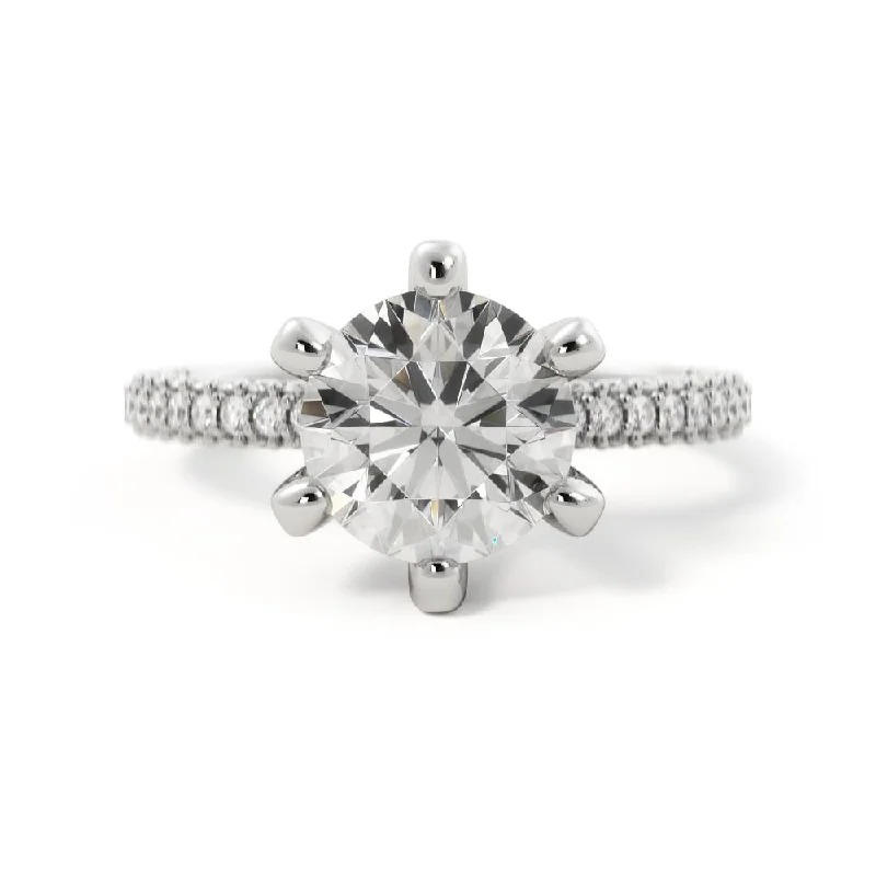 Men's Peridot Engagement Rings in 14K Gold - Filled Metal with a Micro - Pave SettingLight Muse Accent Diamonds Natural Round  Diamond Engagement Ring
