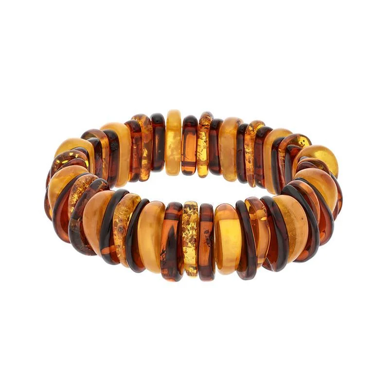Amber Multi Colour Elasticated Bracelet D