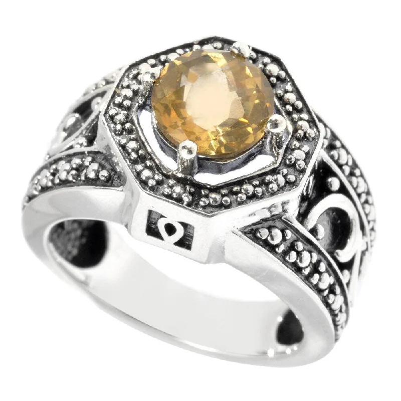 Amethyst Gemstone Rings in Sterling Silver with a Halo of Cubic Zirconia for a Budget - Friendly LuxuryOxidized Sterling Silver Round Citrine Ring Amethyst Gemstone Rings in Sterling Silver with a Halo of Cubic Zirconia for a Budget - Friendly LuxuryOxidized Sterling Silver Round Citrine Ring