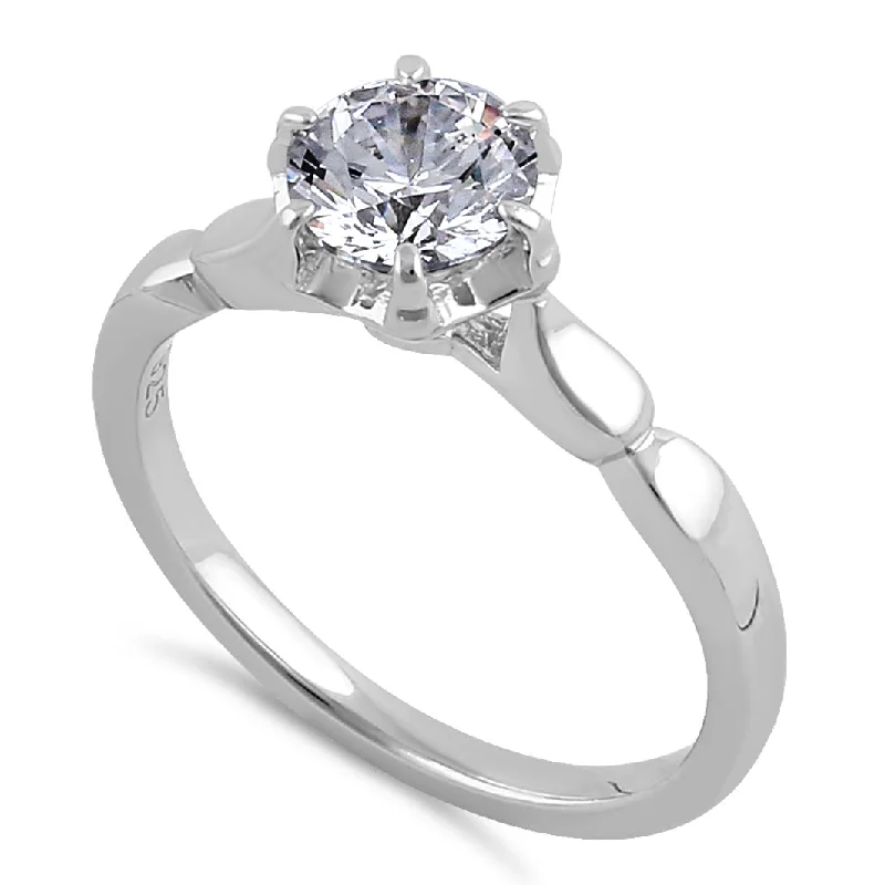 Men's Tourmaline Engagement Rings in 18K Two - Tone Gold with a Floral - Inspired SettingSterling Silver 6.5mm Clear CZ Vintage Crown Setting Ring Men's Tourmaline Engagement Rings in 18K Two - Tone Gold with a Floral - Inspired SettingSterling Silver 6.5mm Clear CZ Vintage Crown Setting Ring