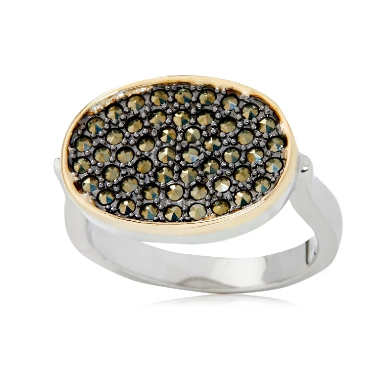 Tanzanite Gemstone Rings in 10K Gold with a Trilogy Design for a Sophisticated Gift14k Gold and Sterling Silver Marcasite Ring Tanzanite Gemstone Rings in 10K Gold with a Trilogy Design for a Sophisticated Gift14k Gold and Sterling Silver Marcasite Ring