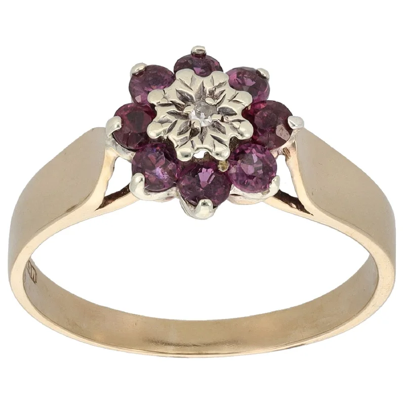 Men's Alexandrite Engagement Rings in Platinum with a Hidden Halo of Diamonds9ct Gold 0.01ct Diamond & Ruby Cluster Ring Size R Men's Alexandrite Engagement Rings in Platinum with a Hidden Halo of Diamonds9ct Gold 0.01ct Diamond & Ruby Cluster Ring Size R