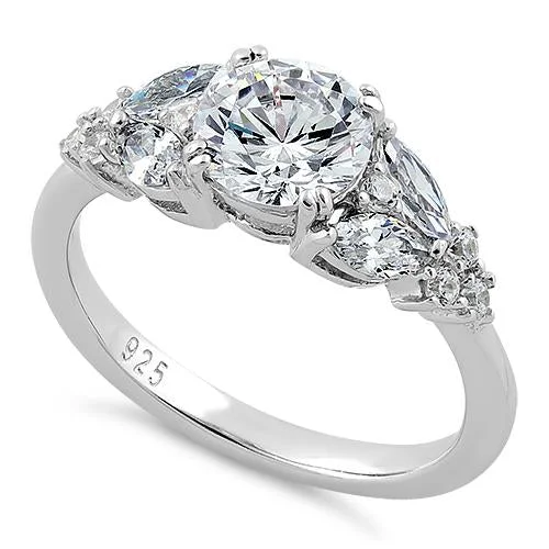 Men's Alexandrite Engagement Rings in Platinum with a Hidden Halo of DiamondsSterling Silver Elegant Round CZ Ring Men's Alexandrite Engagement Rings in Platinum with a Hidden Halo of DiamondsSterling Silver Elegant Round CZ Ring