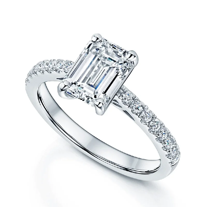Men's Turquoise Engagement Rings in 925 Silver with a Southwestern - Inspired BandPlatinum GIA Certificated Emerald Cut Diamond Ring With Diamond Set Shoulders Men's Turquoise Engagement Rings in 925 Silver with a Southwestern - Inspired BandPlatinum GIA Certificated Emerald Cut Diamond Ring With Diamond Set Shoulders