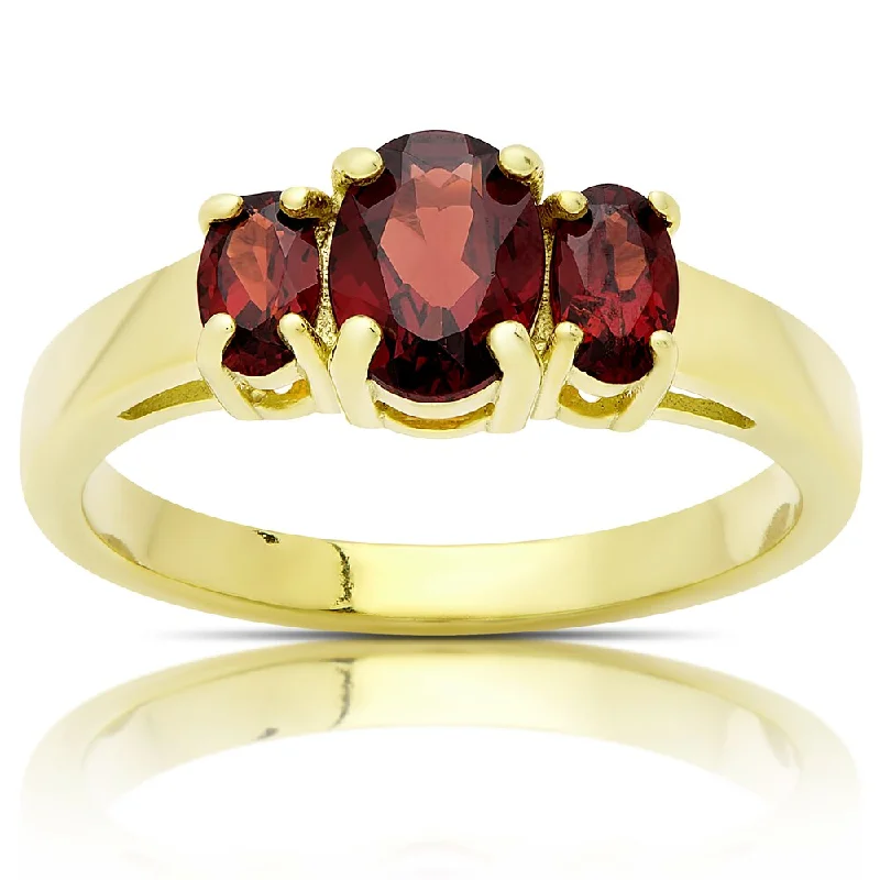 Jasper Gemstone Rings in 18K Gold Vermeil with a Matte Finish for a Subtle and Elegant LookDolce Giavonna Gold Over Sterling Silver Three Stone Garnet Ring Jasper Gemstone Rings in 18K Gold Vermeil with a Matte Finish for a Subtle and Elegant LookDolce Giavonna Gold Over Sterling Silver Three Stone Garnet Ring