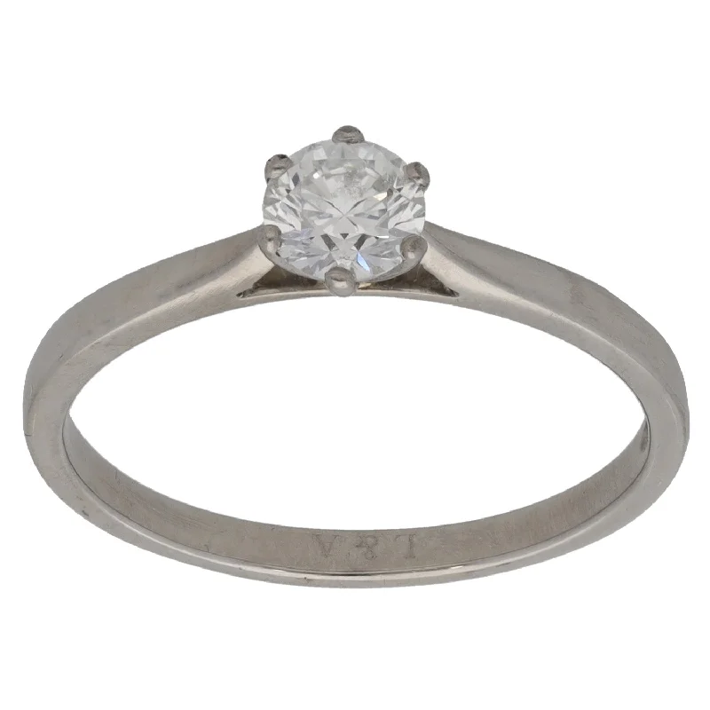 Men's Tanzanite Engagement Rings in Palladium with a Three - Stone ArrangementPlatinum 0.50ct Diamond Solitaire Ring Size Q Men's Tanzanite Engagement Rings in Palladium with a Three - Stone ArrangementPlatinum 0.50ct Diamond Solitaire Ring Size Q