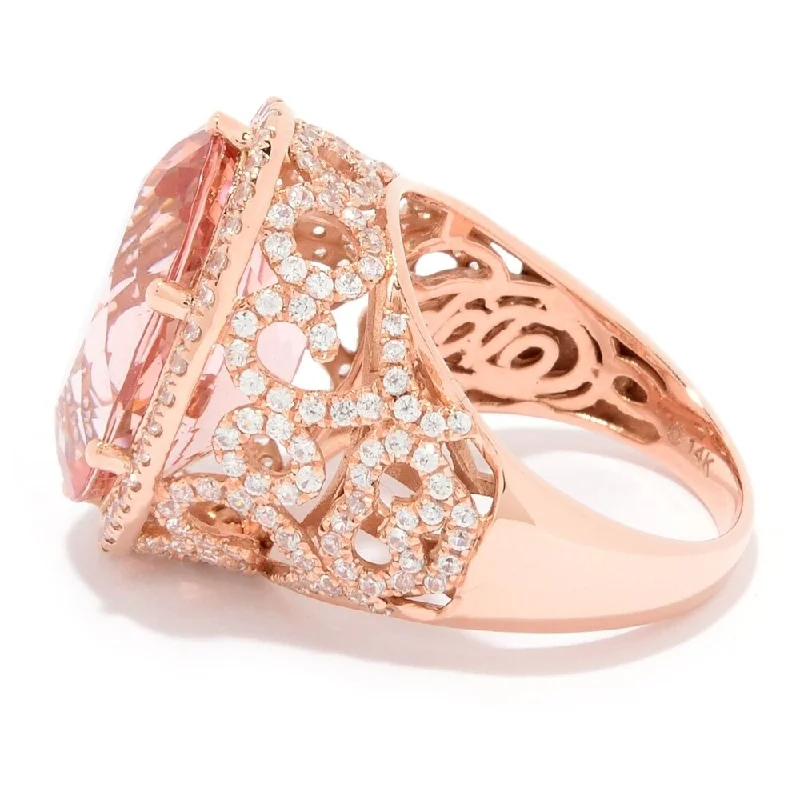 Iolite Gemstone Rings in 10K Gold with a Twisted Band for a Distinctive and Stylish Accessory14K Rose Gold 13.31ctw Oval Morganite & White Zircon Ring Iolite Gemstone Rings in 10K Gold with a Twisted Band for a Distinctive and Stylish Accessory14K Rose Gold 13.31ctw Oval Morganite & White Zircon Ring