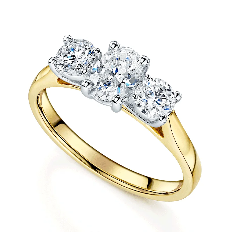 Men's Topaz Engagement Rings in 10K Gold with a Channel - Set Diamond Band18ct Yellow Gold Oval & Round Brilliant Cut Diamond Three Stone Ring Men's Topaz Engagement Rings in 10K Gold with a Channel - Set Diamond Band18ct Yellow Gold Oval & Round Brilliant Cut Diamond Three Stone Ring