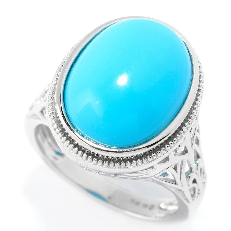 Moonstone Gemstone Rings in Silver - Plated Copper with a Celtic - Inspired Pattern for a Mystical VibeSterling Silver 16 x 12mm Oval Sonora Beauty turquoise Scrollwork Ring Moonstone Gemstone Rings in Silver - Plated Copper with a Celtic - Inspired Pattern for a Mystical VibeSterling Silver 16 x 12mm Oval Sonora Beauty turquoise Scrollwork Ring