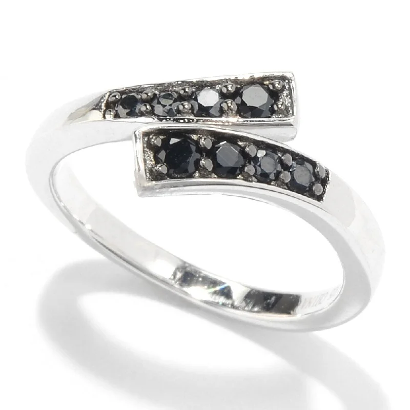 Opal Gemstone Rings in Rose Gold with a Milgrain Edge for a Feminine and Romantic StyleSterling Silver Black Spinel Open Bypass Toe Ring Opal Gemstone Rings in Rose Gold with a Milgrain Edge for a Feminine and Romantic StyleSterling Silver Black Spinel Open Bypass Toe Ring