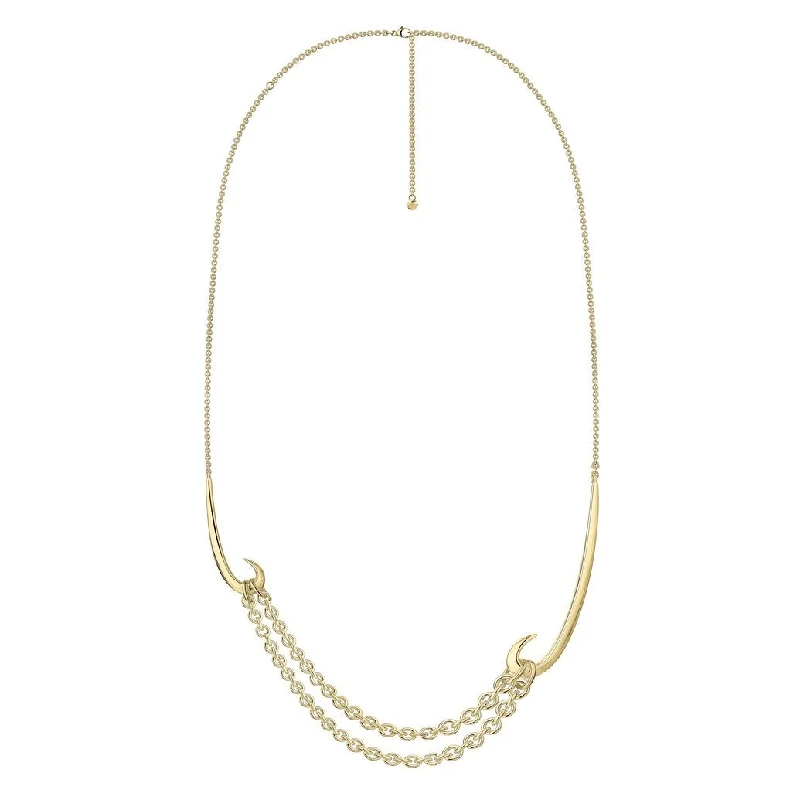short chain necklaces necklineShaun Leane Hook 18ct Yellow Gold Plated Sterling Silver Multi Chain Necklace D short chain necklaces necklineShaun Leane Hook 18ct Yellow Gold Plated Sterling Silver Multi Chain Necklace D