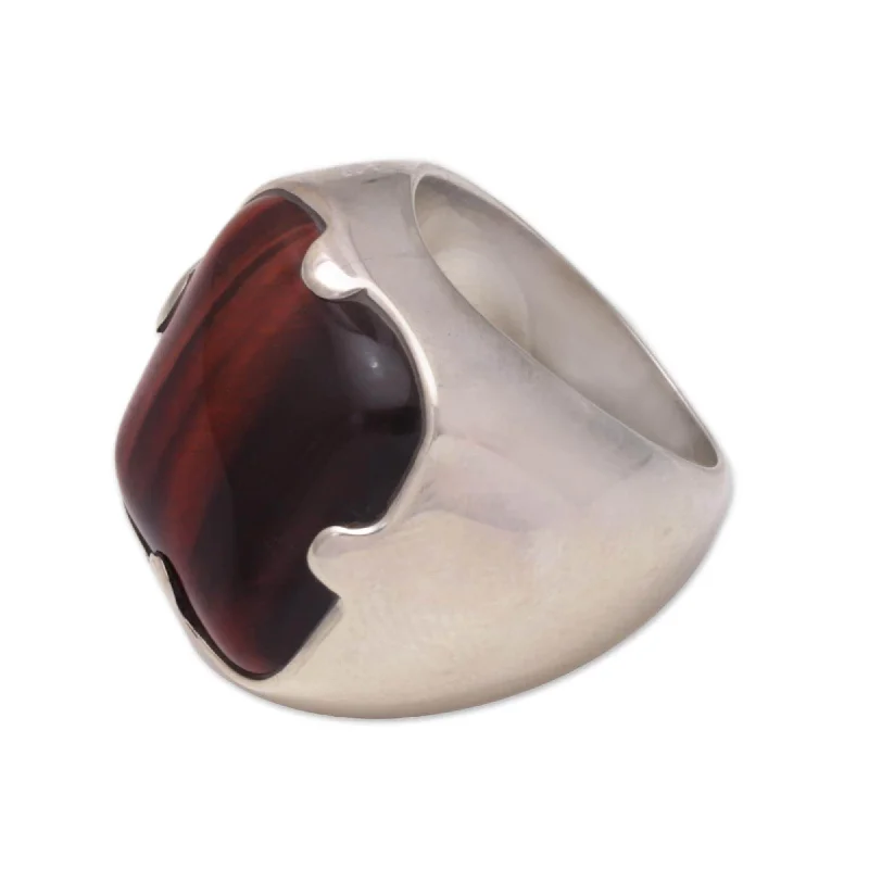 Jasper Gemstone Rings in 18K Gold Vermeil with a Matte Finish for a Subtle and Elegant LookSterling Silver 'Wild' Men's Ring Jasper Gemstone Rings in 18K Gold Vermeil with a Matte Finish for a Subtle and Elegant LookSterling Silver 'Wild' Men's Ring