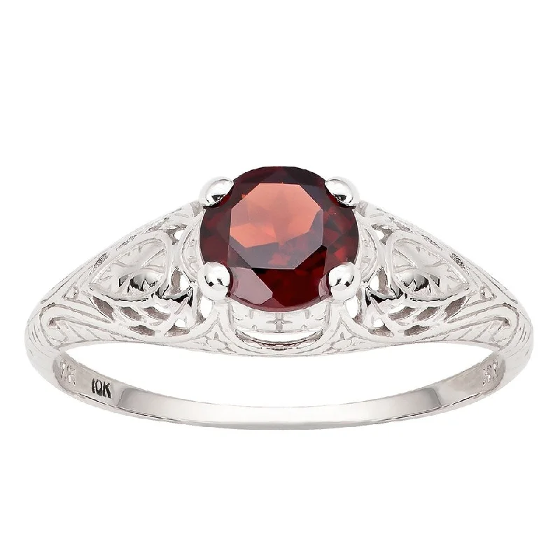 Jasper Gemstone Rings in 18K Gold Vermeil with a Matte Finish for a Subtle and Elegant LookViducci 10k White Gold Vintage Style Genuine Garnet Scroll Ring Jasper Gemstone Rings in 18K Gold Vermeil with a Matte Finish for a Subtle and Elegant LookViducci 10k White Gold Vintage Style Genuine Garnet Scroll Ring