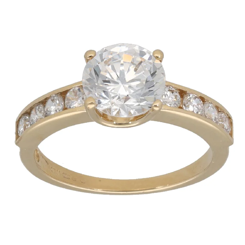 Men's Citrine Engagement Rings in Stainless Steel with a Stackable Band Design14ct Gold Cubic Zirconia Single Stone Ring with Accent Stones Size O Men's Citrine Engagement Rings in Stainless Steel with a Stackable Band Design14ct Gold Cubic Zirconia Single Stone Ring with Accent Stones Size O