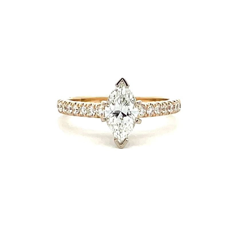 Men's Peridot Engagement Rings in 14K Gold - Filled Metal with a Micro - Pave Setting14 Karat Diamond Engagement Ring with Marquise Center Men's Peridot Engagement Rings in 14K Gold - Filled Metal with a Micro - Pave Setting14 Karat Diamond Engagement Ring with Marquise Center