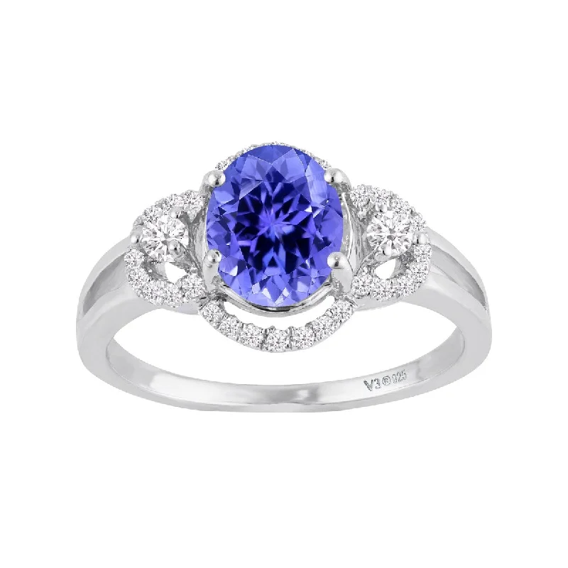 Citrine Gemstone Rings in Stainless Steel with a Stackable Design for a Trendy Everyday WearSterling Silver with Natural Tanzanite and White Zircon Halo Ring Citrine Gemstone Rings in Stainless Steel with a Stackable Design for a Trendy Everyday WearSterling Silver with Natural Tanzanite and White Zircon Halo Ring