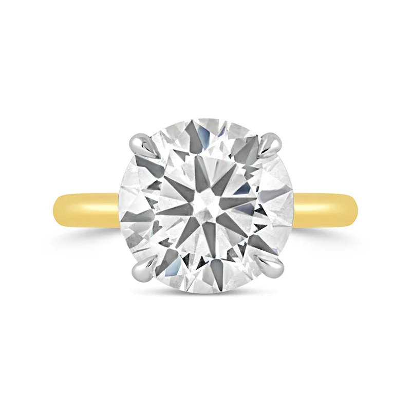 Round Brilliant 4 Claw Solitaire Engagement Ring 5.13
