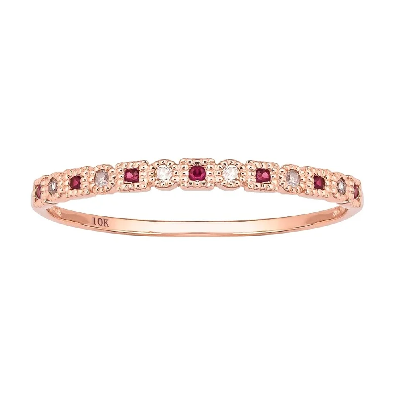 Turquoise Gemstone Rings in 925 Silver with a Southwestern - Inspired Design for a Rustic CharmViducci 10k Rose Gold Vintage Style Ruby and Diamond Petite Stackable Band Turquoise Gemstone Rings in 925 Silver with a Southwestern - Inspired Design for a Rustic CharmViducci 10k Rose Gold Vintage Style Ruby and Diamond Petite Stackable Band