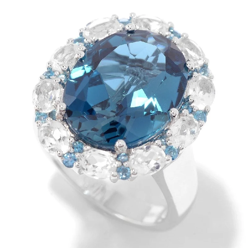 Garnet Gemstone Rings in 18K Gold Vermeil with Intricate Engravings for a Traditional AestheticSterling Silver 14.15ctw Oval London Blue Topaz & White Topaz Ring Garnet Gemstone Rings in 18K Gold Vermeil with Intricate Engravings for a Traditional AestheticSterling Silver 14.15ctw Oval London Blue Topaz & White Topaz Ring