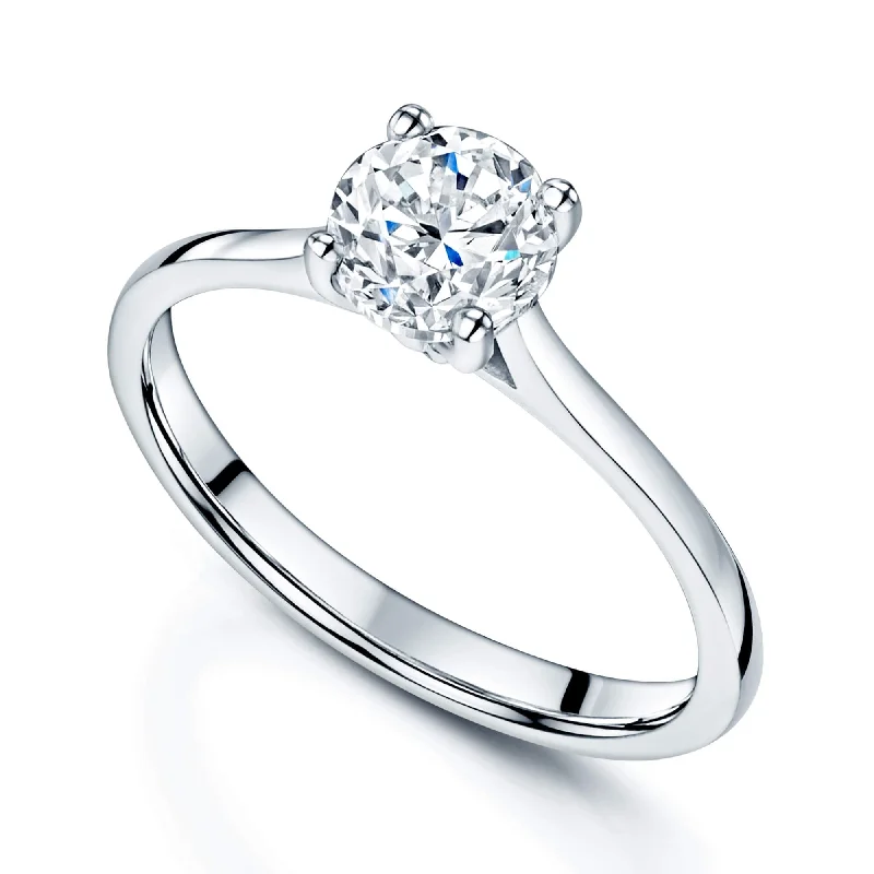 Men's Aquamarine Engagement Rings in 9K Gold with a Bezel - Set StoneSimply Solitaire Collection Platinum Set Diamond Solitaire Engagement Ring GIA Certified 1.00 Carat