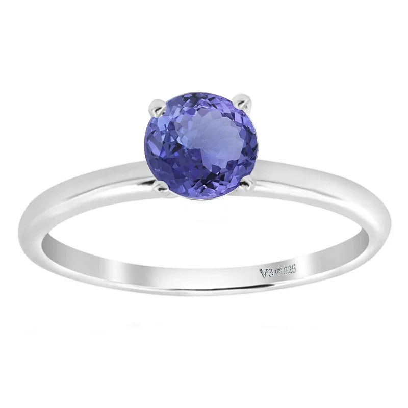 Agate Gemstone Rings in Sterling Silver with a Mosaic - Inspired Inlay for a Bohemian StyleWhite Gold with Natural Tanzanite Solitaire Ring Agate Gemstone Rings in Sterling Silver with a Mosaic - Inspired Inlay for a Bohemian StyleWhite Gold with Natural Tanzanite Solitaire Ring