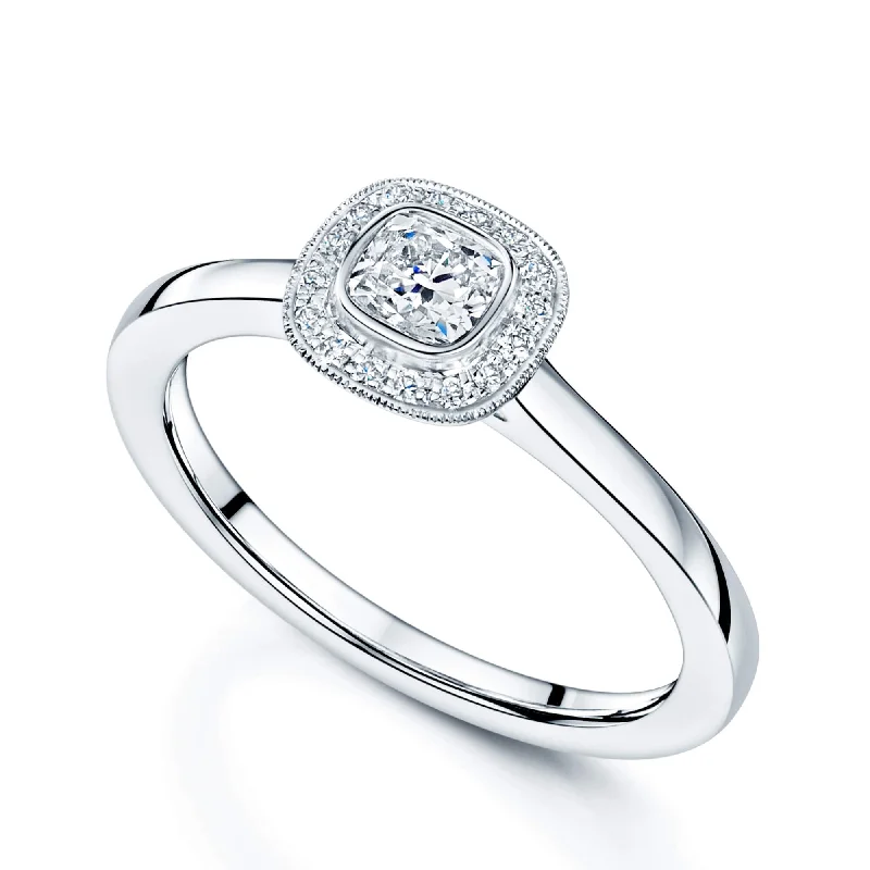 Men's Emerald Engagement Rings with 14K Yellow Gold and Vintage - Style Filigree18ct White Gold Cushion Cut Halo Ring With Diamond Millgrain Edge Surround Men's Emerald Engagement Rings with 14K Yellow Gold and Vintage - Style Filigree18ct White Gold Cushion Cut Halo Ring With Diamond Millgrain Edge Surround