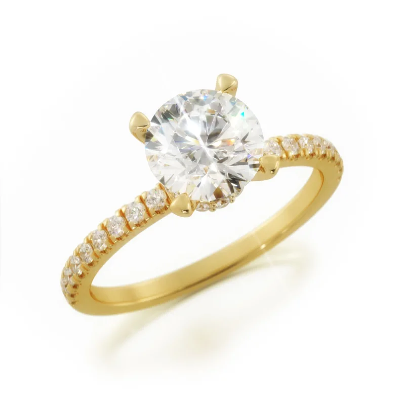 Men's Peridot Engagement Rings in 14K Gold - Filled Metal with a Micro - Pave SettingLantern Hidden Halo Natural Round Diamond Engagement Ring Men's Peridot Engagement Rings in 14K Gold - Filled Metal with a Micro - Pave SettingLantern Hidden Halo Natural Round Diamond Engagement Ring