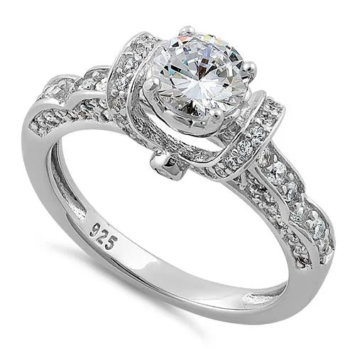 Men's Agate Engagement Rings in Sterling Silver with a Mosaic - Style InlaySterling Silver Lavish Round Cut Clear CZ Ring Men's Agate Engagement Rings in Sterling Silver with a Mosaic - Style InlaySterling Silver Lavish Round Cut Clear CZ Ring