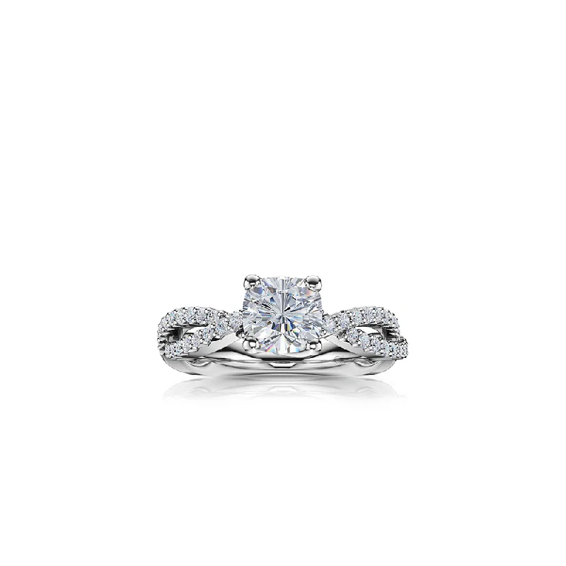 Men's Citrine Engagement Rings in Stainless Steel with a Stackable Band DesignThe Studio Collection 14K White Gold Cushion Cut Diamond Twist Shank Engagement Ring Men's Citrine Engagement Rings in Stainless Steel with a Stackable Band DesignThe Studio Collection 14K White Gold Cushion Cut Diamond Twist Shank Engagement Ring
