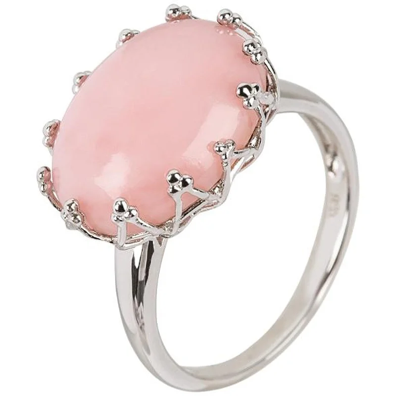 Ruby Gemstone Rings in 14K Yellow Gold with a Solitaire Setting for a Classic and Bold Statement925 Sterling Silver Pink Opal Gemstone Solitaire Ring Ruby Gemstone Rings in 14K Yellow Gold with a Solitaire Setting for a Classic and Bold Statement925 Sterling Silver Pink Opal Gemstone Solitaire Ring