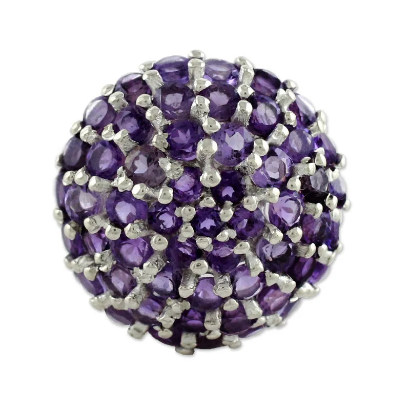 Jasper Gemstone Rings in 18K Gold Vermeil with a Matte Finish for a Subtle and Elegant LookHandmade Amethyst Cluster Ring, Jacaranda (India) Jasper Gemstone Rings in 18K Gold Vermeil with a Matte Finish for a Subtle and Elegant LookHandmade Amethyst Cluster Ring, Jacaranda (India)