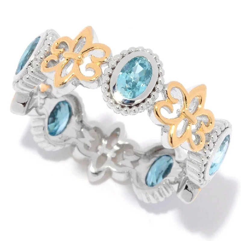 Opal Gemstone Rings in Rose Gold with a Milgrain Edge for a Feminine and Romantic StyleSterling Silver Oval Blue Zircon Fleur-de-lis Eternity Band Ring Opal Gemstone Rings in Rose Gold with a Milgrain Edge for a Feminine and Romantic StyleSterling Silver Oval Blue Zircon Fleur-de-lis Eternity Band Ring
