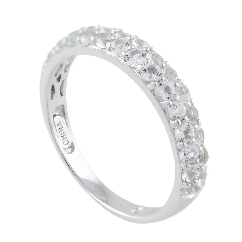 Jasper Gemstone Rings in 18K Gold Vermeil with a Matte Finish for a Subtle and Elegant LookSterling Silver White Topaz Stack Band Ring Size - 7 Jasper Gemstone Rings in 18K Gold Vermeil with a Matte Finish for a Subtle and Elegant LookSterling Silver White Topaz Stack Band Ring Size - 7