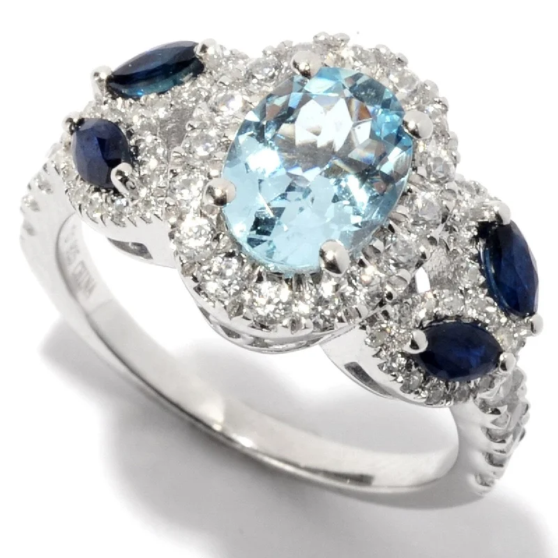 Lapis Lazuli Gemstone Rings in Sterling Silver with a Star - Shaped Setting for a Celestial - Inspired Piece925 Sterling Silver Aquamarine Ring Lapis Lazuli Gemstone Rings in Sterling Silver with a Star - Shaped Setting for a Celestial - Inspired Piece925 Sterling Silver Aquamarine Ring