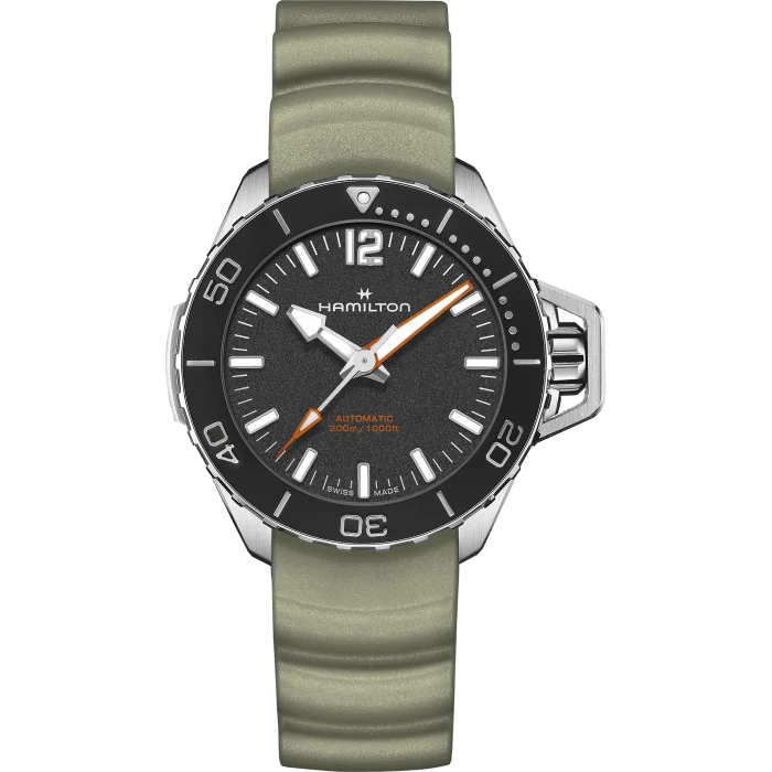 Men's Citrine Engagement Rings in Stainless Steel with a Stackable Band DesignKhaki Navy Frogman Auto
H77455331 Men's Citrine Engagement Rings in Stainless Steel with a Stackable Band DesignKhaki Navy Frogman Auto
H77455331