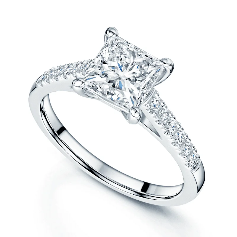 Men's Emerald Engagement Rings with 14K Yellow Gold and Vintage - Style FiligreePlatinum GIA Certificated Princess Cut Diamond Solitaire Ring With Diamond Set Shoulders Men's Emerald Engagement Rings with 14K Yellow Gold and Vintage - Style FiligreePlatinum GIA Certificated Princess Cut Diamond Solitaire Ring With Diamond Set Shoulders