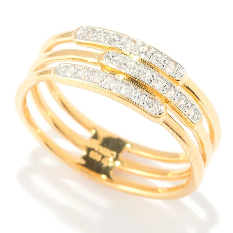 Iolite Gemstone Rings in 10K Gold with a Twisted Band for a Distinctive and Stylish AccessorySterling Silver White Zircon 3-row Band Ring Iolite Gemstone Rings in 10K Gold with a Twisted Band for a Distinctive and Stylish AccessorySterling Silver White Zircon 3-row Band Ring