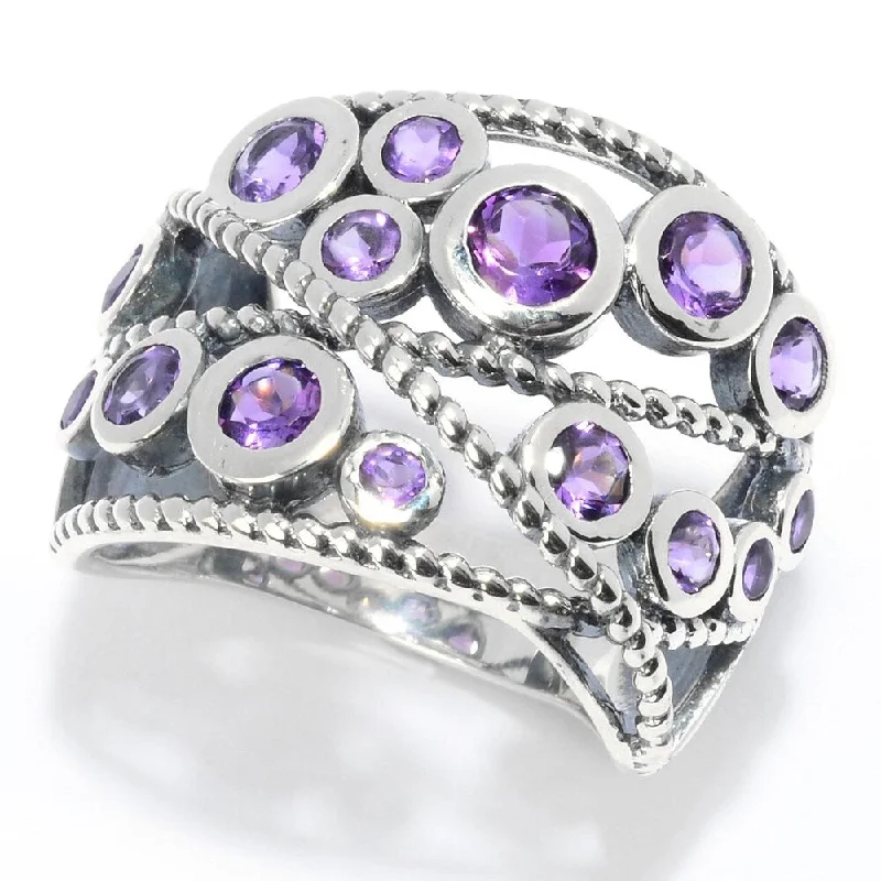 Jasper Gemstone Rings in 18K Gold Vermeil with a Matte Finish for a Subtle and Elegant LookSterling Silver Round Amethyst Beaded Wide Band Ring Jasper Gemstone Rings in 18K Gold Vermeil with a Matte Finish for a Subtle and Elegant LookSterling Silver Round Amethyst Beaded Wide Band Ring